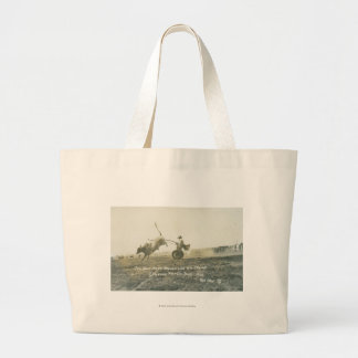 Tin Horn Hank Keenan and his chariot. Large Tote Bag