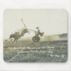 Tin Horn Hank Keenan and his chariot. Mouse Pad