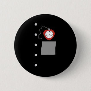 Tin Man Costume Halloween Wizard Of Oz Tinman Vint 6 Cm Round Badge