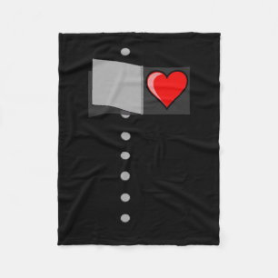 Tin Man Heart Halloween Wizard Of Oz Tin Man Costu Fleece Blanket