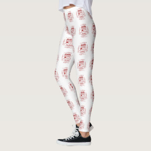 Tin of sardines pop art leggings
