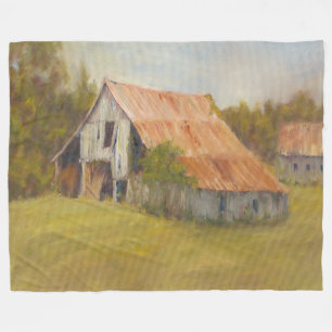 Tin Roof Barn Fleece Blanket