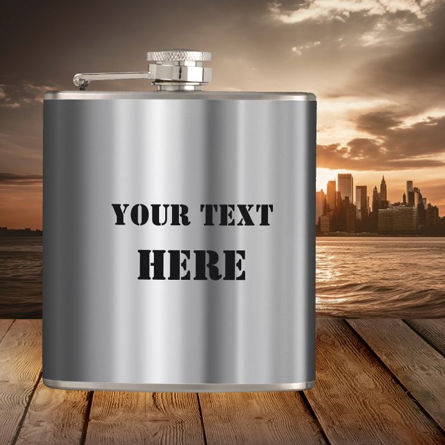 Tin Roof Inspired Metallic Design Flask (Creator Uploaded)