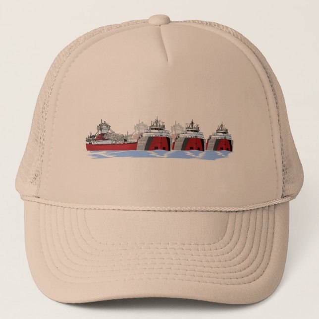 Tin Stacker AAA Trio Trucker Hat (Front)