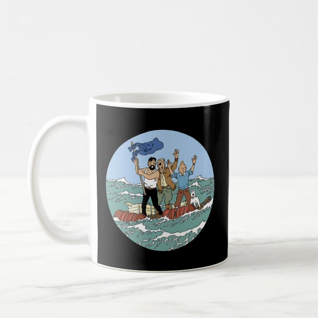 Tin-Tin Sea Adventure With Captain Haddock Coffee Mug (Left)