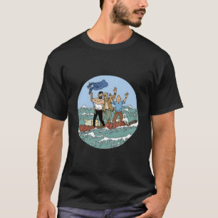 Tin-Tin Sea Adventure With Captain Haddock T-Shirt