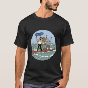 Tin-Tin Sea Adventure With Captain Haddock T-Shirt