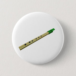 Tin Whistle Button Badge