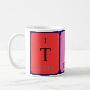 Tina periodic table name mug