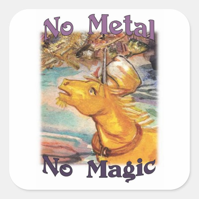 Tinam No Metal No Magic Stickers (Front)