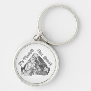 Tinfoil Hat Time Key Ring