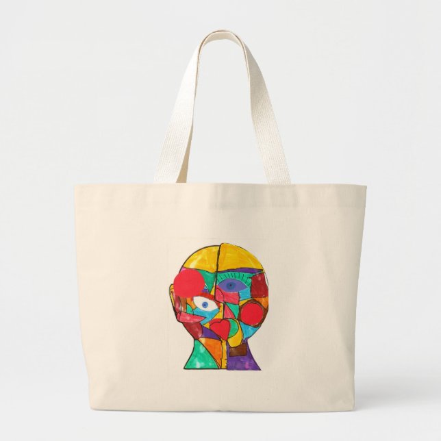 tinger-elenal large tote bag (Front)