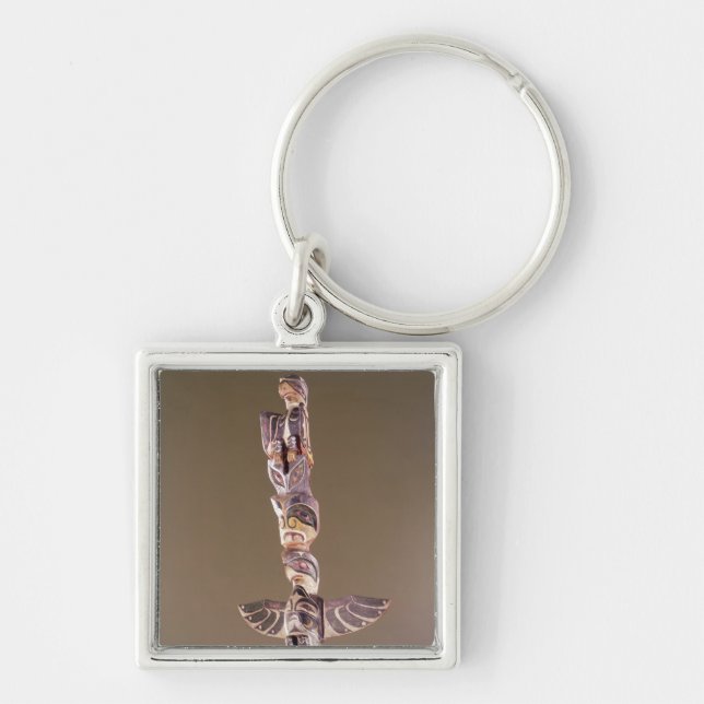 Tinglit Bird Clan totem pole Key Ring (Front)