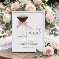 Tini Bit Engaged martini Bow Welcome Bridal Shower
