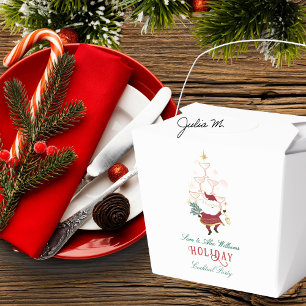 Tini Bit Merry Martini Office Christmas Santa Favour Box
