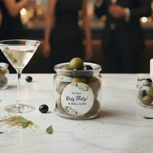 Tini Bit Of Fun Martini Soirée Classic Round Sticker