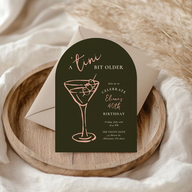 Tini Bit Older 40th Birthday Party Invitation (Creator Uploaded)