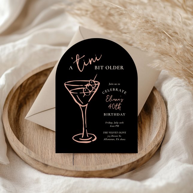 Tini Bit Older 40th Birthday Party Invitation (Creator Uploaded)