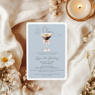 Tini Bit Older Espresso Martini 30th Birthday Invitation