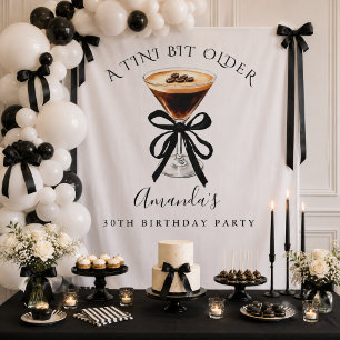 Tini bit older Espresso Martini Birthday Backdrop Tapestry