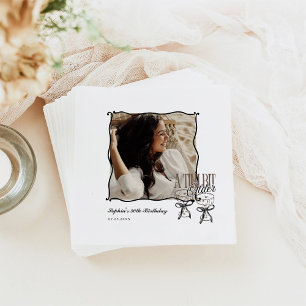 Tini Bit Older Espresso Martini Party Photo Napkin