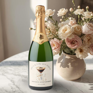 Tini Bit Older Espresso Martini Sparkling Wine Label
