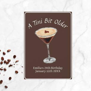 Tini Bit Older - Espresso Martini Theme Invitation