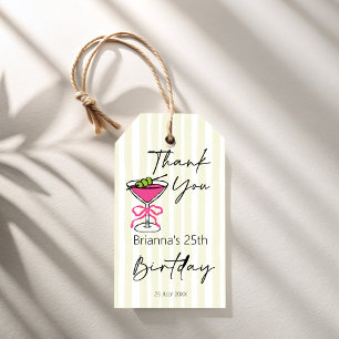 Tini bit older handrawn retro birthday favour gift tags