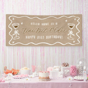 'Tini Bit Older Kraft Colored Birthday Banner