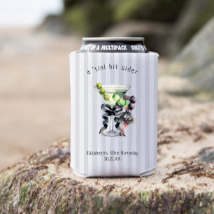 Tini Bit Older Martini Themed Birthday Favour Can Cooler