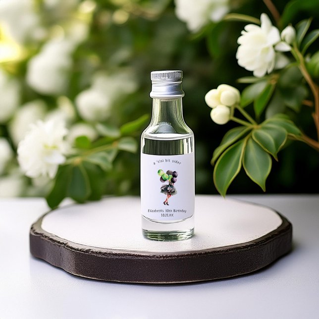Tini Bit Older | Martini Themed Birthday Favour Liquor Bottle Label (Creator Uploaded)