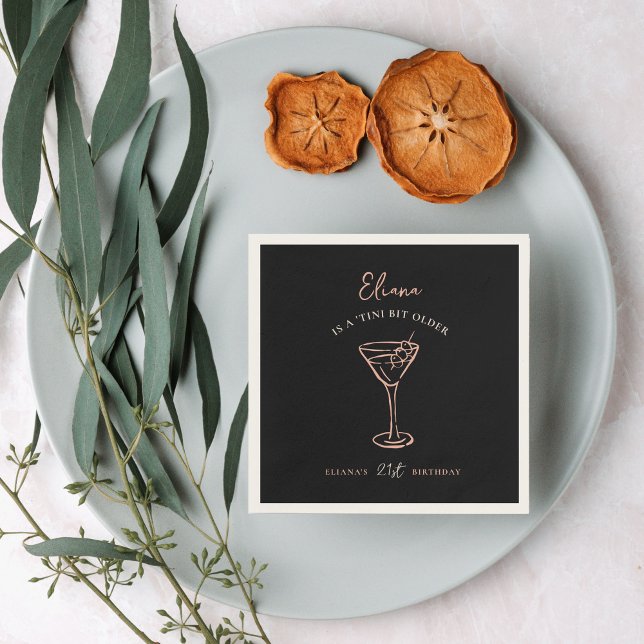 Tini Bit Older Personalised Birthday Party Napkin (Creator Uploaded)