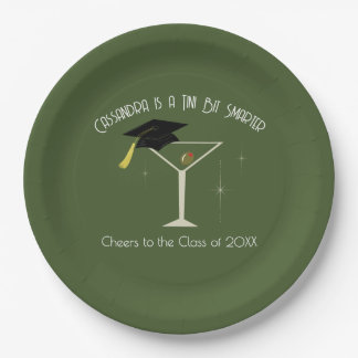 Tini Bit Smarter Graduation Party Martini Bar Paper Plate