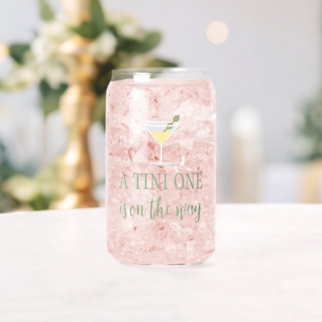 Tini One Baby Shower Can Glass (Insitu (Wedding))