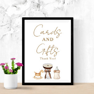 Tini One Espresso Martini Cards Gifts Baby Shower Poster