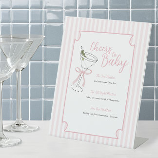 Tini One Is on the Way Bar Sign