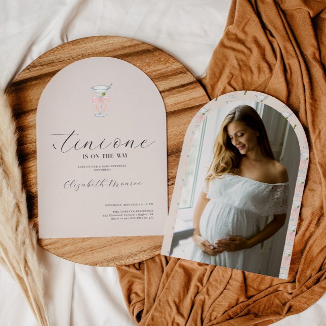 Tini One | Martini Themed Baby Shower Invitation (Creator Uploaded)