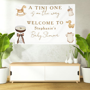 Tini One On The Way Espresso Martini Baby Shower Banner