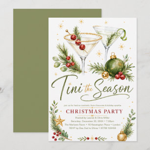 Tini the Season Christmas Party Invitation