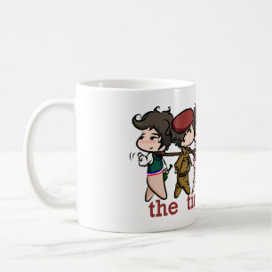 "tinies on leashes" mug