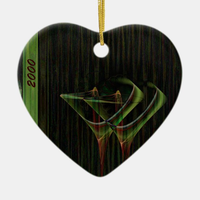 Tinis for Two Faery Martini Art Ceramic Tree Decoration (Front)