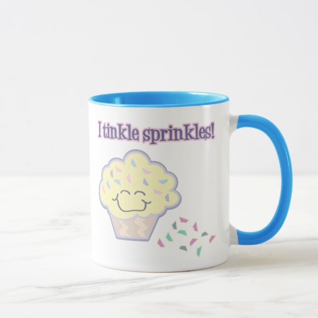 tinkle sprinkles funny cupcake mug (Right)