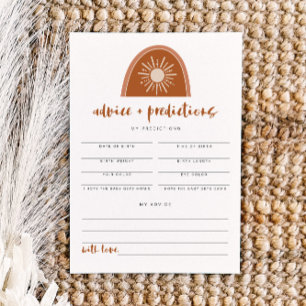 TINLEY Terracotta Rainbow Advice & Predictions Inv Invitation