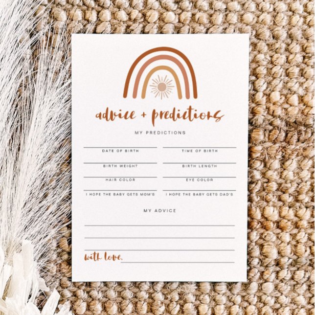 TINLEY Terracotta Rainbow Advice & Predictions Invitation (Creator Uploaded)