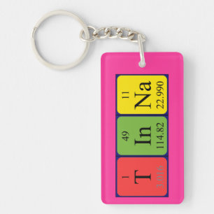 Tinna periodic table name keyring