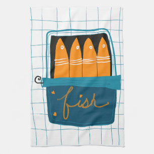 Tinned Fish Kitchen Towel