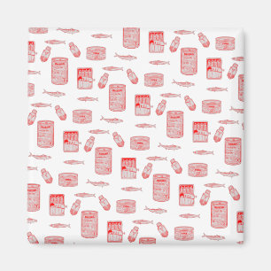 Tinned Fish Pattern Magnet