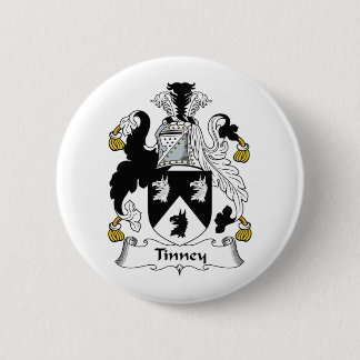 Tinney Family Crest 6 Cm Round Badge