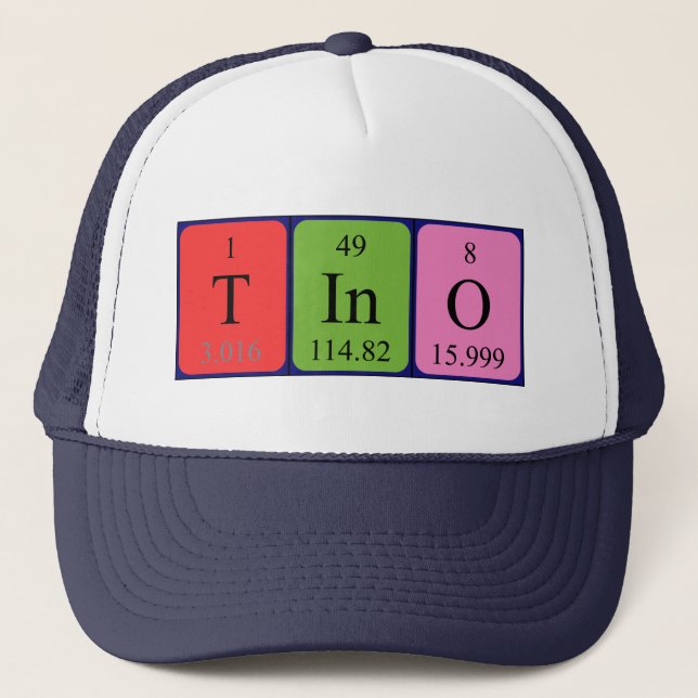 Tino periodic table name hat (Front)