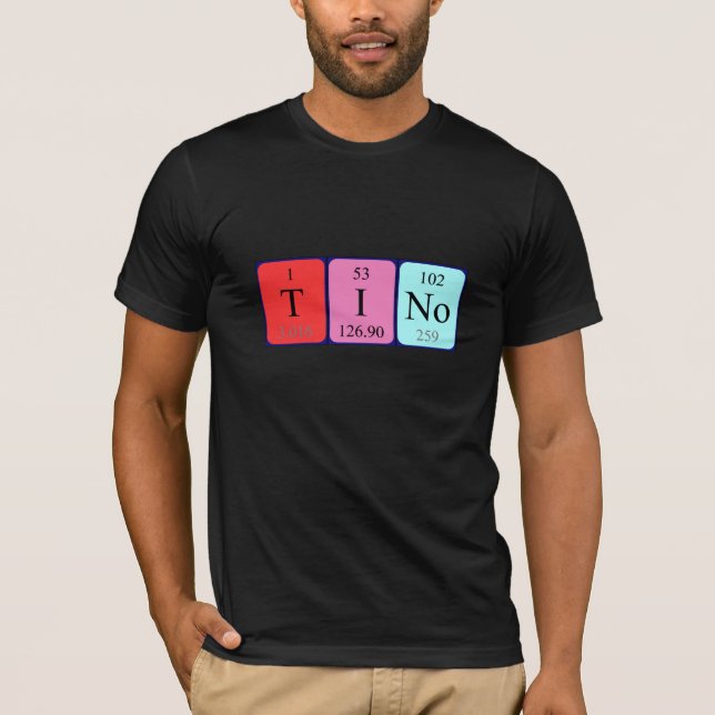 Tino periodic table name shirt (Front)